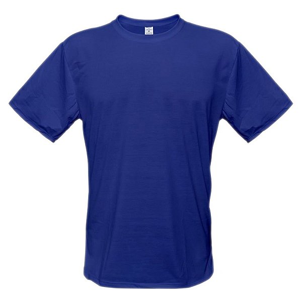 Camiseta Azul Royal - P ao GG3 (100% Algodão)