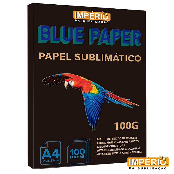 Papel A4 Blue Paper 100g. para Sublimação - 100 folhas