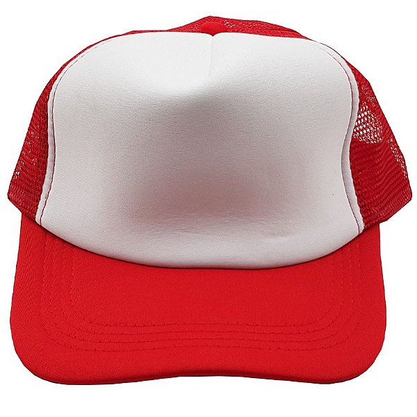 Boné Vermelho Trucker para Sublimação