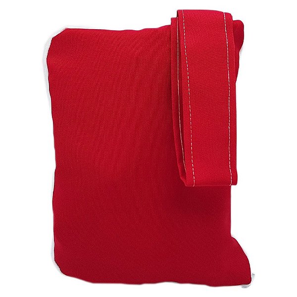Bolsinha de Mão Vermelho para Sublimação - 21cm x 15,5cm