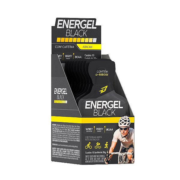 Energel Black caixa 10 saches - Bodyaction
