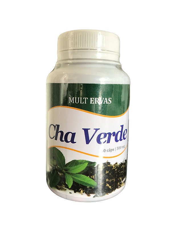 Chá Verde 500mg 60caps - Mult Ervas