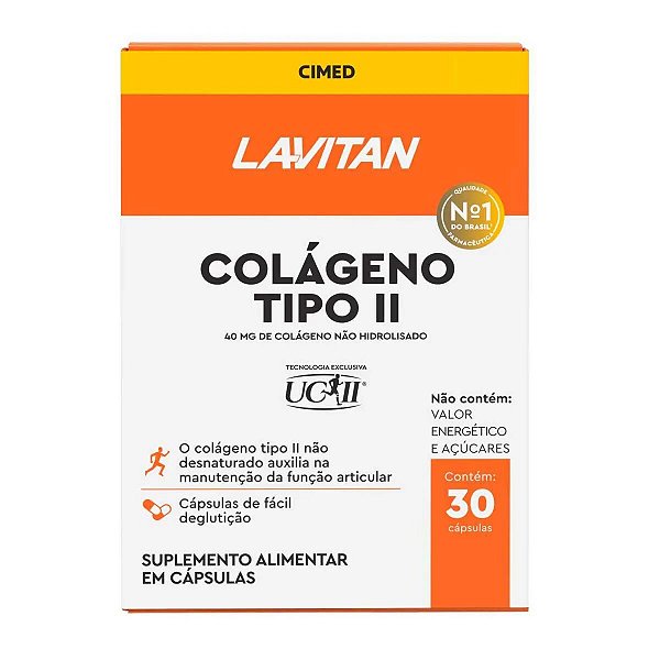 Colágeno Tipo II 30caps - Lavitan