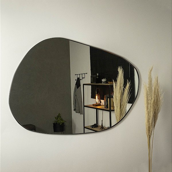 Espelho Orgânico Gávea 150x105 cm Preto
