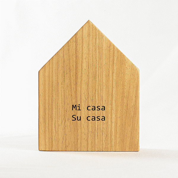 Casinha decorativa de Madeira - Mi casa su casa