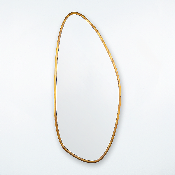 Espelho Orgânico Gávea 160x70 cm em Madeira Maciça Teca