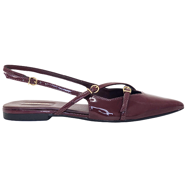 Sapatilha Arezzo Slingback Tiras Fivelas A132190004