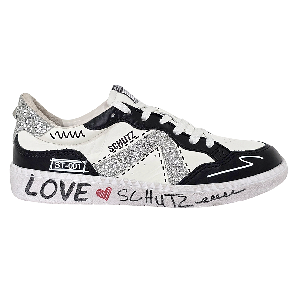Tênis Schutz ST-001 Apliques e Grafites S218530021