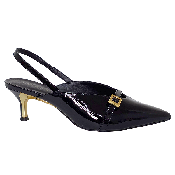 Scarpin Luz da Lua Slingback Bico Fino Salto Baixo 58060031