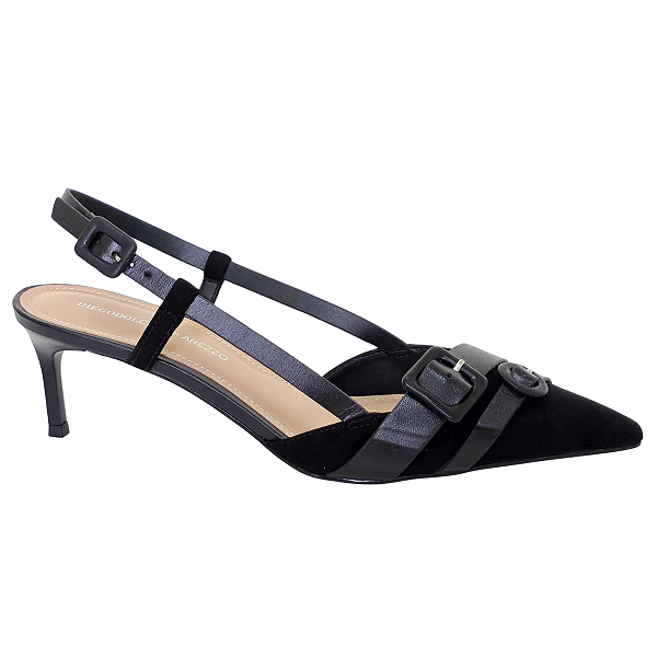 Scarpin Arezzo Salto Baixo Slingback A136280001