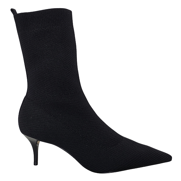 Bota Arezzo Knit Cano Curto Salto Kitten A127570111