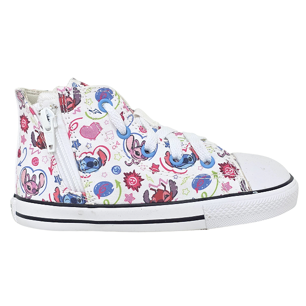 Tênis All Star Converse X Disney Stitch  Chuck Taylor Side Zip Criança Cano Alto CK13810001