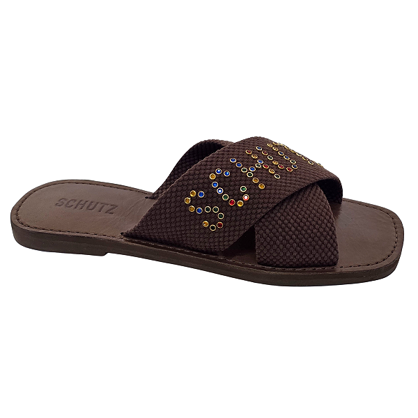 Sandália Schutz Rasteira X Multicolos S208890125
