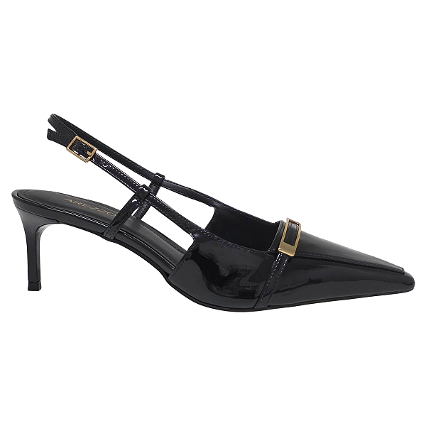Scarpin Arezzo Salto Médio Slingback Fivela A136280004