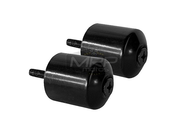 Par de Pesos de Guidão Biz 100 125 Modelos até 2017 Contra Peso Com Parafuso Preto