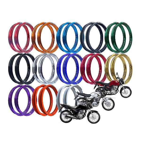 Par Aros em Alumínio Threeheads 18x160 e 18x185 Fan Start 125 150 160