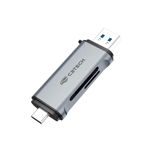 Leitor De Cartão USB-C/USB 3.0 SD e Micro SD/TF 5 Gbps HU-L50 C3tech