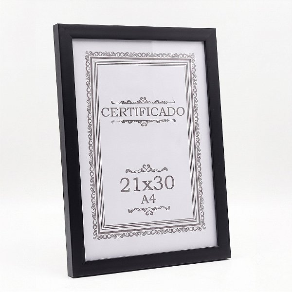 Moldura para certificado 21x30 com vidro