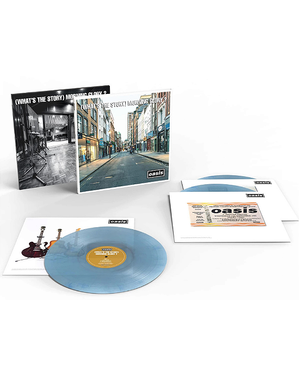 VINIL BOXSET OASIS (WHAT'S THE STORY) MORNING GLORY?: 30TH ANNIVERSARY DELUXE EDITION (HMV EXCLUSIVE) BLUE MARBLED 3LP