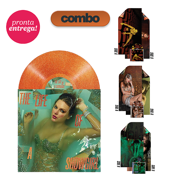 Combo Taylor Swift - The Life Of Showgirl ( Vinil + 3 Cds)
