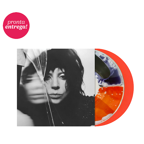 Vinil Lady Gaga Mayhem ( Split Orange And Black Liquid Lp) ( Leia Descrição)