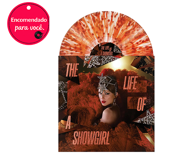 Vinil Taylor Swift Life of a Showgirl The Tiny Bubbles in Champagne Red Lipstick
