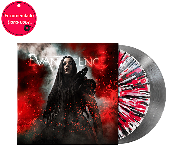 Vinil Evanescence Sanctuary - Liquid With Black And White Splatter And Grey Marble Lp2 ( Leia descrição)