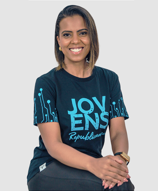 Camiseta Feminina - Jovens Republicanos Preta