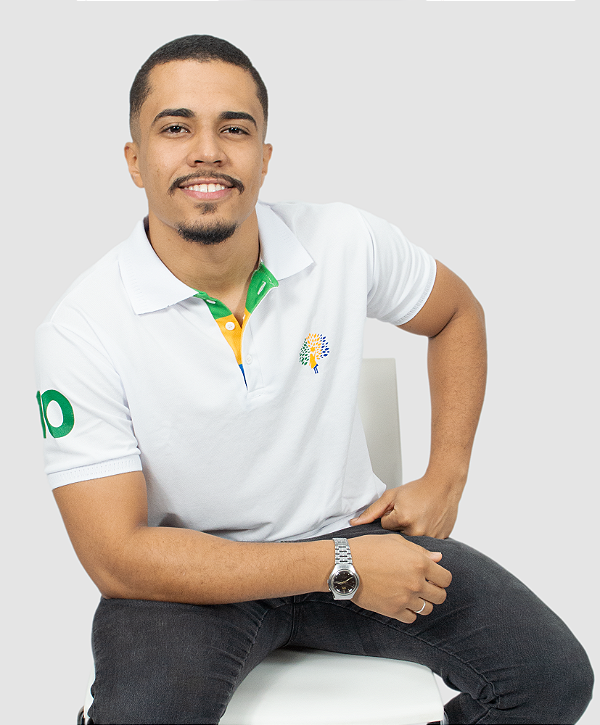 Camisa Polo Masculina em Piquet Branca