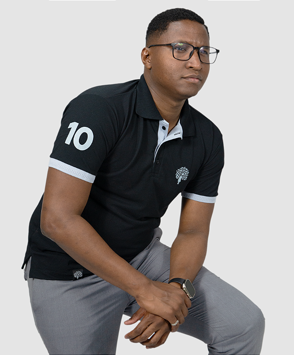 Polo Preta Masculina 2.0