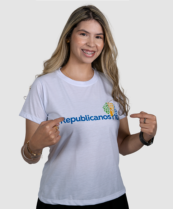 Camiseta Fresh Branca Republicanos10 - Feminina