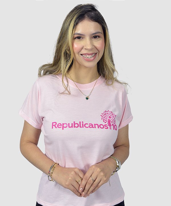 Camiseta Fresh Rosa Republicanos10 - Feminina