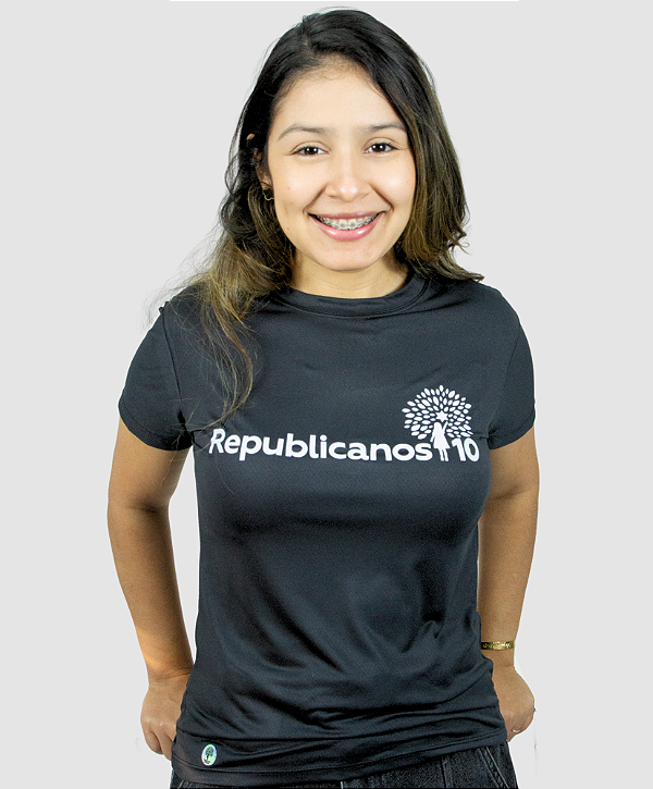 Camiseta DrySolution Preta Republicanos10 - Feminina