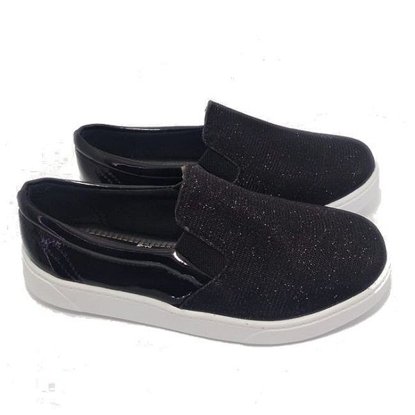 slip on com brilho