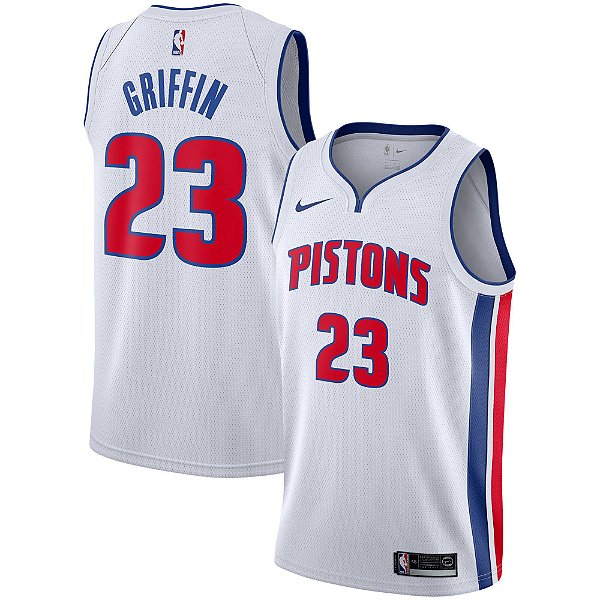 Camisa NBA Detroit Pistons Branca Nº23 GRIFFIN - Baskethouse
