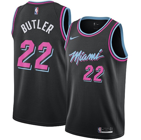 Camisa NBA Miami Heat Preta Nº22 BUTLER - Baskethouse