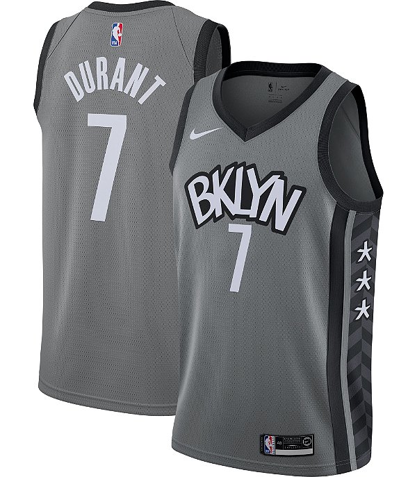 Camisa NBA Brooklyn Nets Statement Cinza Nº7 DURANT - Baskethouse