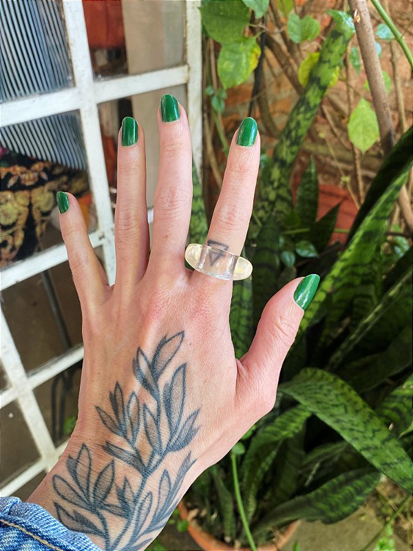 Anel Transparente de Acrilico