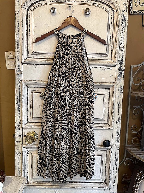 Vestido Curto Animal Print Mob (P)