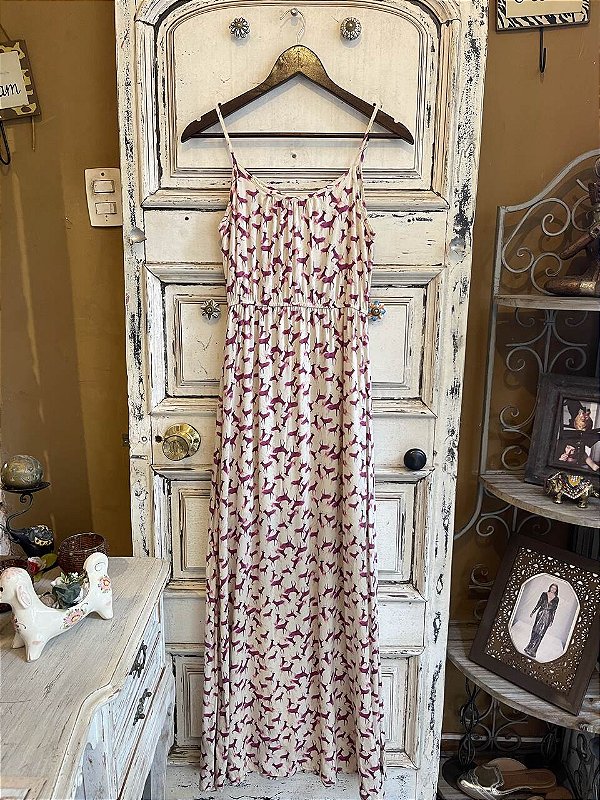 Vestido Longo Estampado Antix (P)