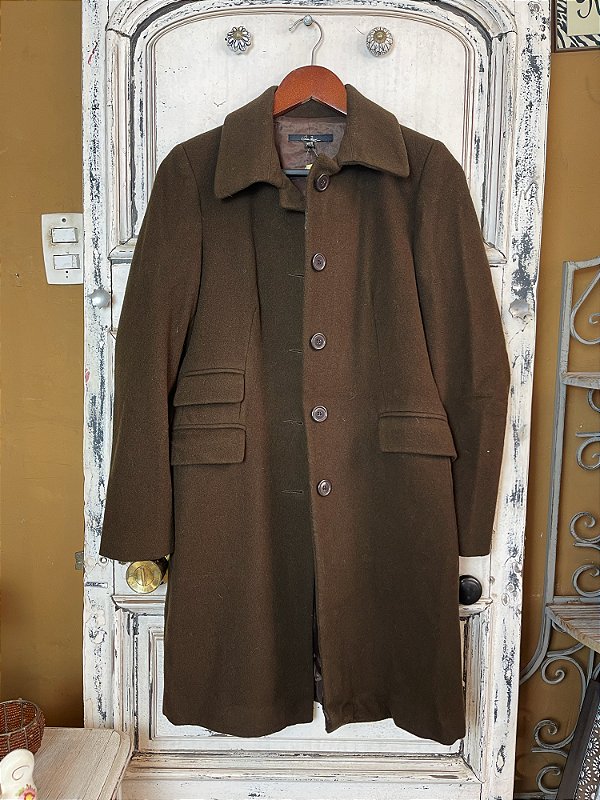 Casaco Sobretudo de Lã Zara Basic (M)