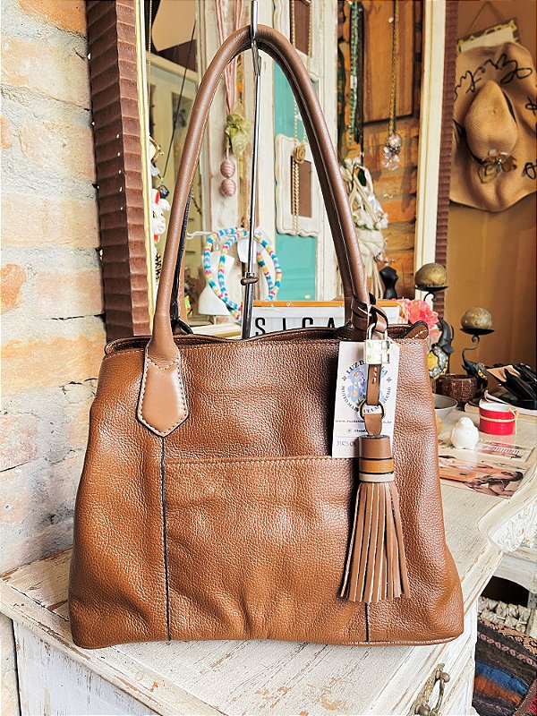Bolsa Marrom de Couro Linea Bella