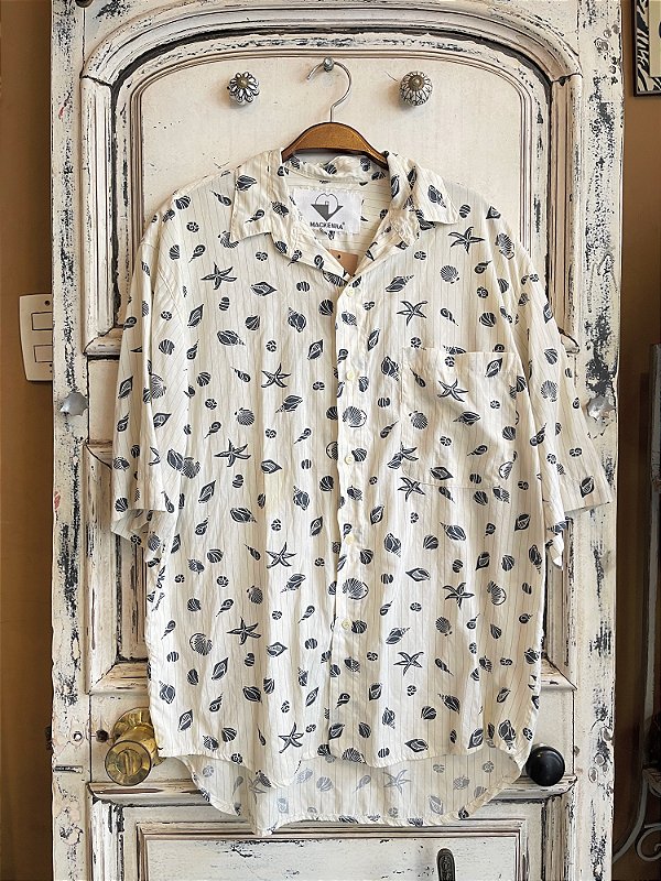 Camisa Vintage Manga Curta Mackenna (M)
