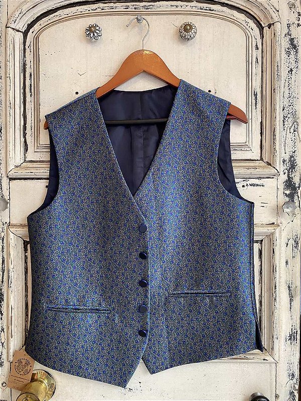 Colete Zonic estampado cinza florido (40)