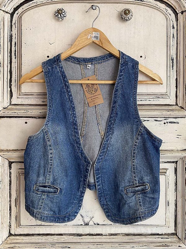 Colete jeans tam P/M