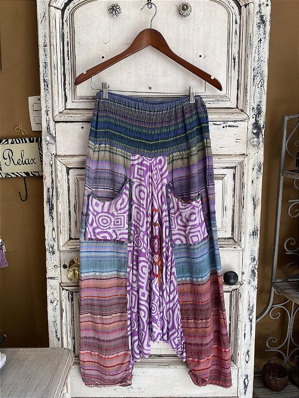 Calça indiana saruel Maria Alicia (U)