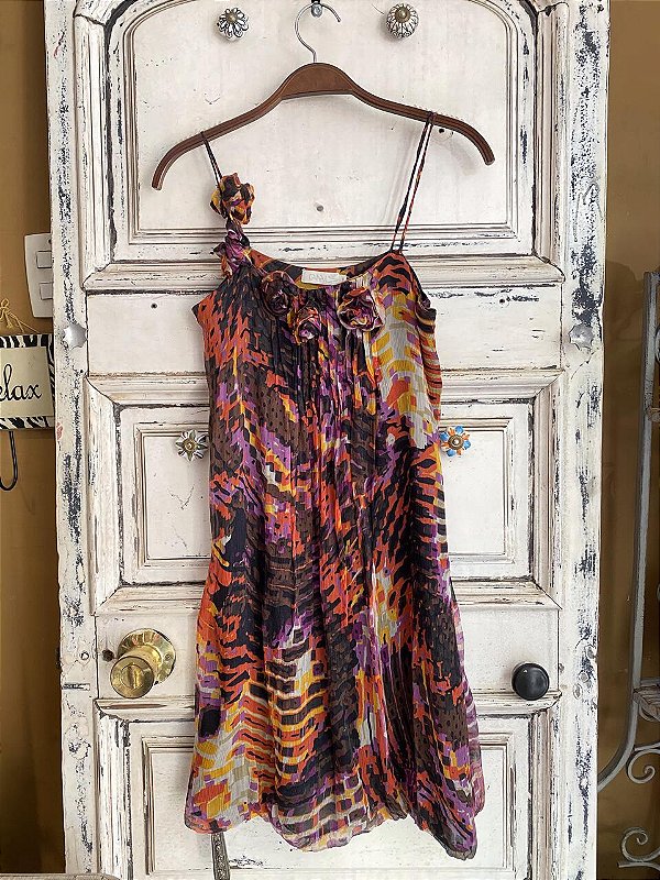 Vestido Curto Estampado Canal (P)