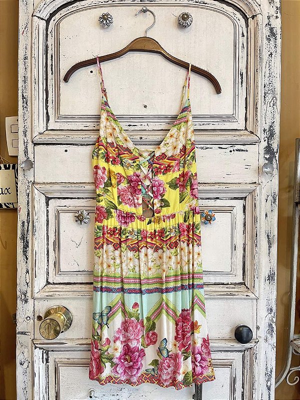 Vestido Curto Estampado Farm (M)