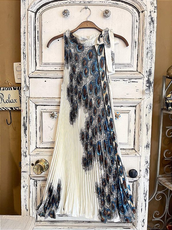 Vestido Curto Plissado Mestre Kim (U)