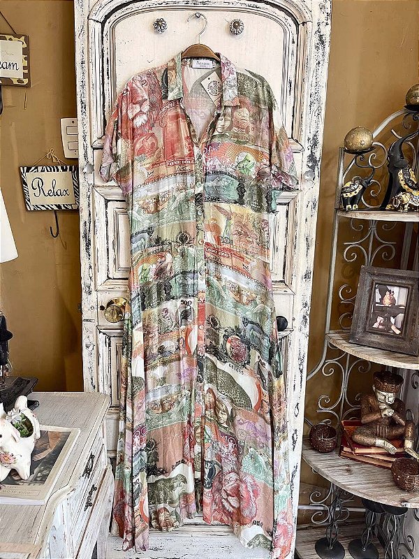 Vestido Longo Estampado The Paradise (M)